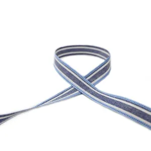 Ribbon with white line 1.5cm x 25m