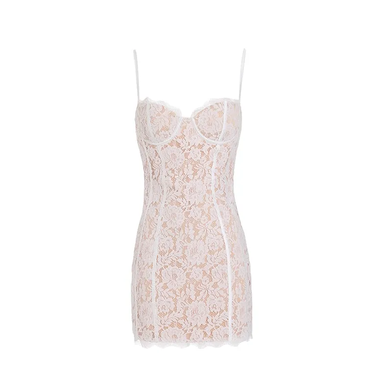 Sarah Bodycon Lace Mini Dress