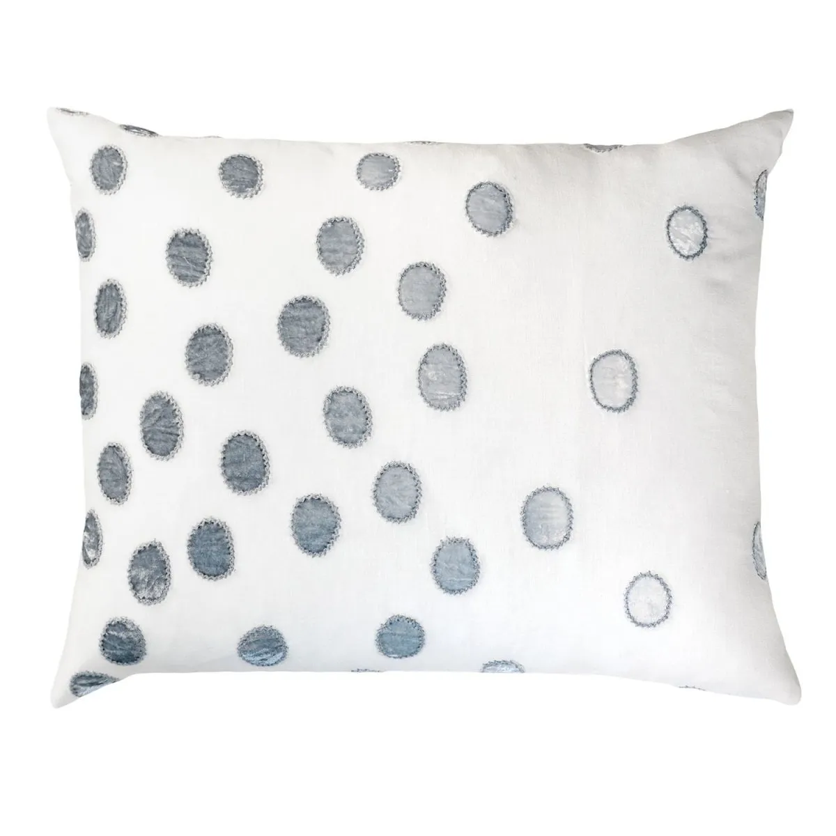 Steel Ovals Velvet Appliqué Pillows by Kevin O'Brien Studio