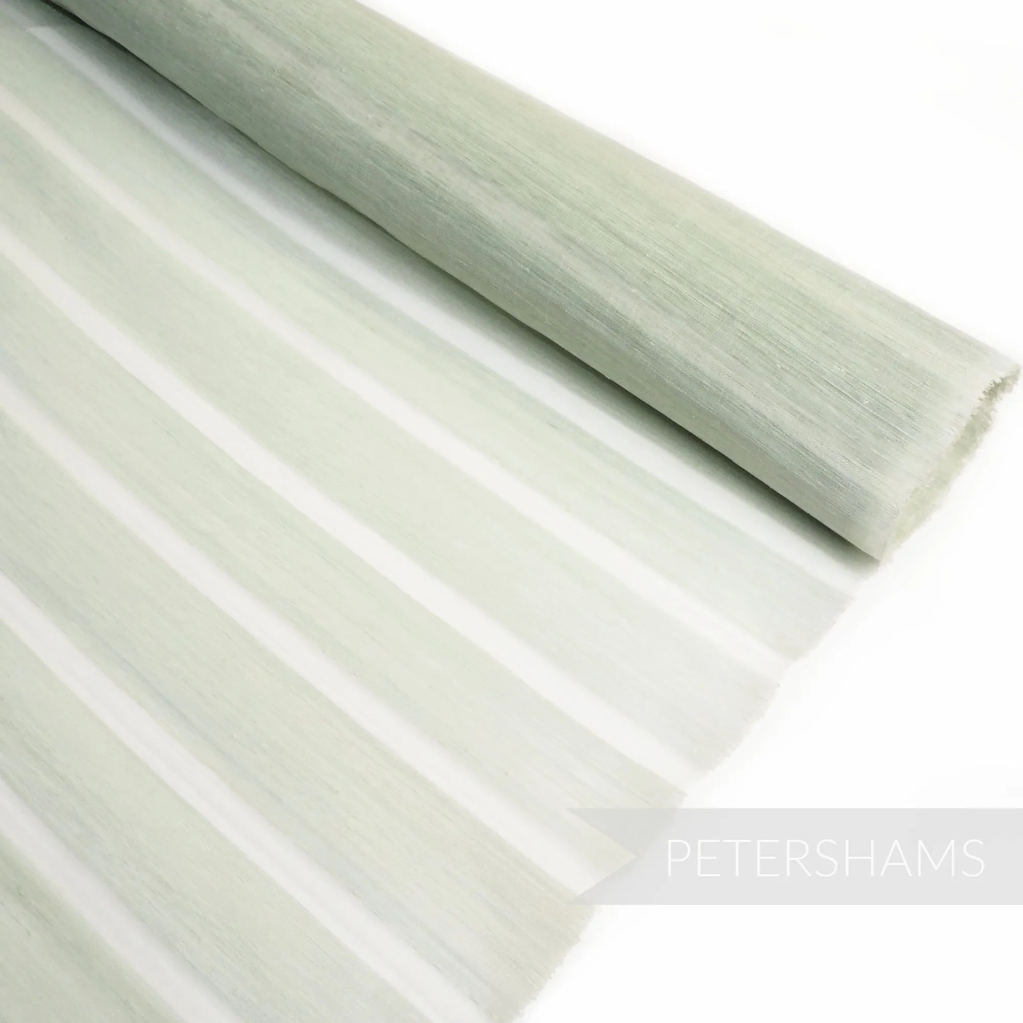 Translucent Stripe Silk Abaca Fabric - 1/2m