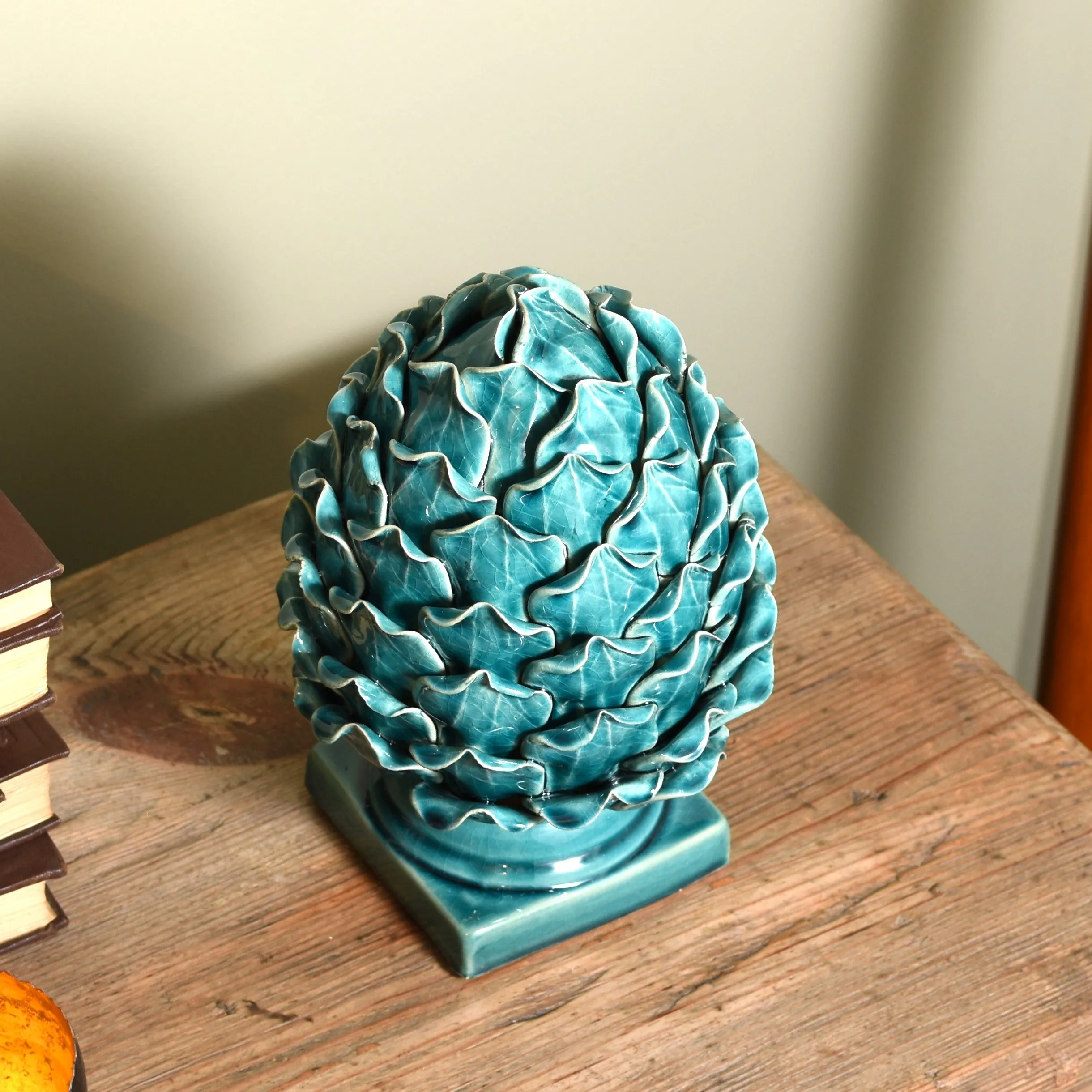 Turquoise Decorative Artichoke Finial