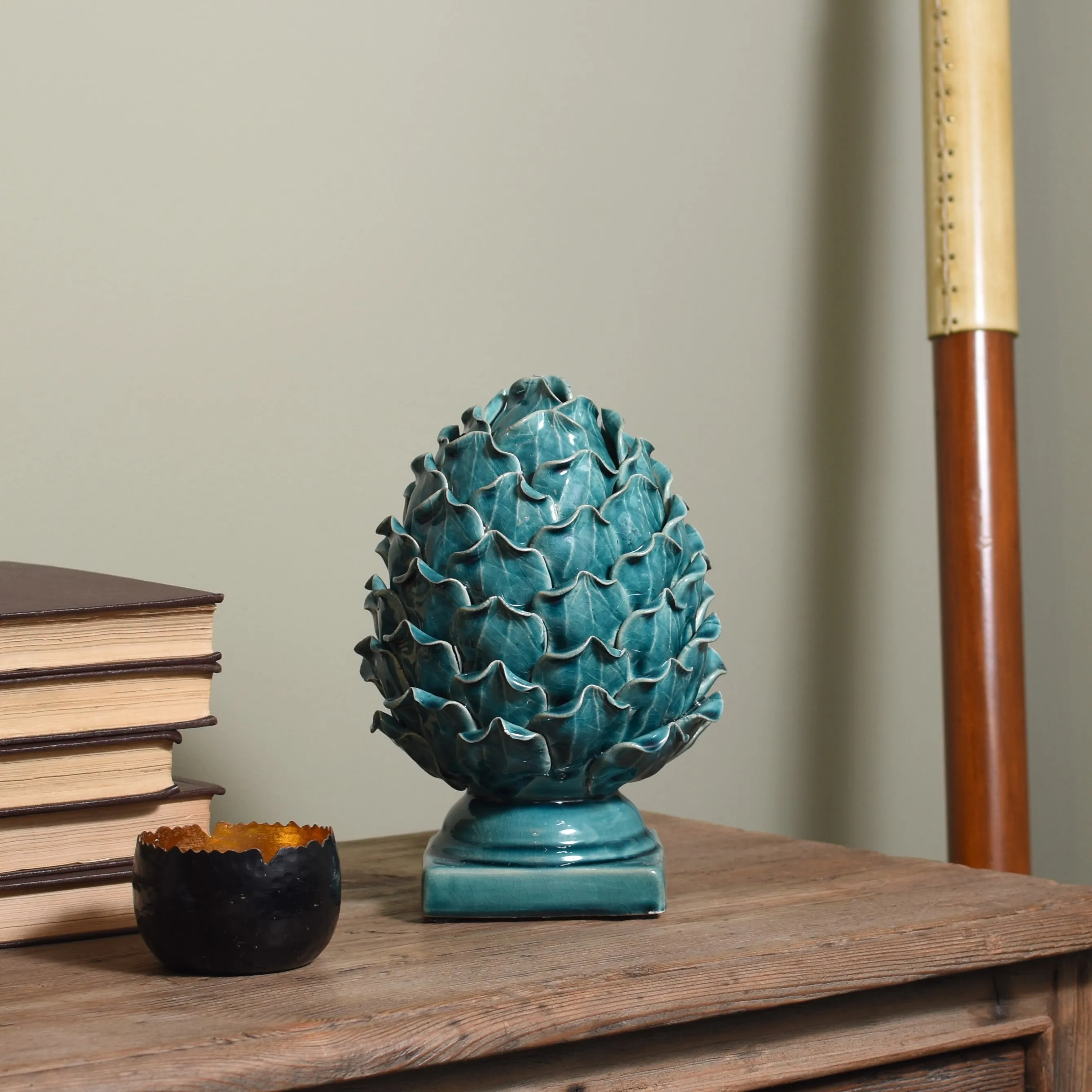 Turquoise Decorative Artichoke Finial