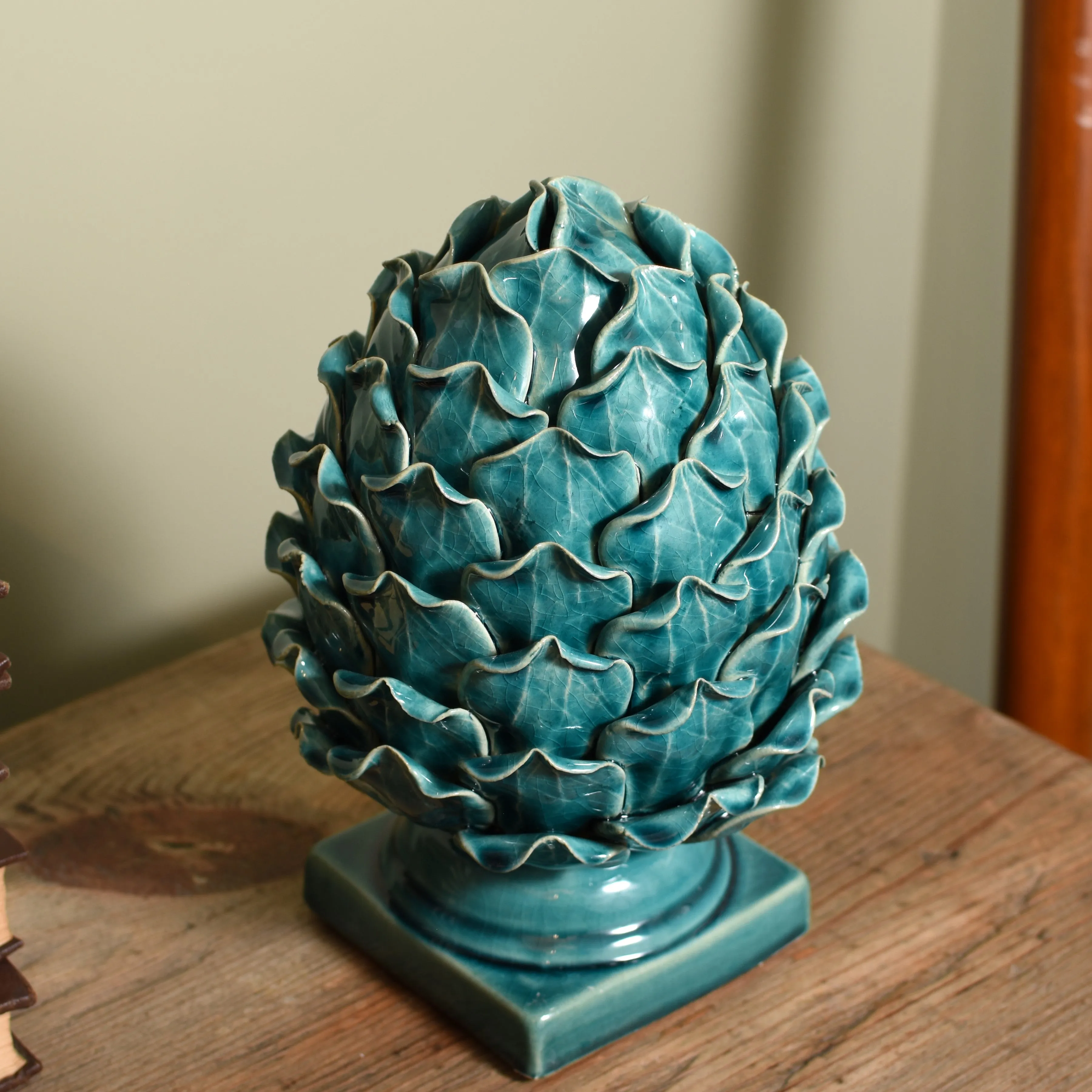 Turquoise Decorative Artichoke Finial