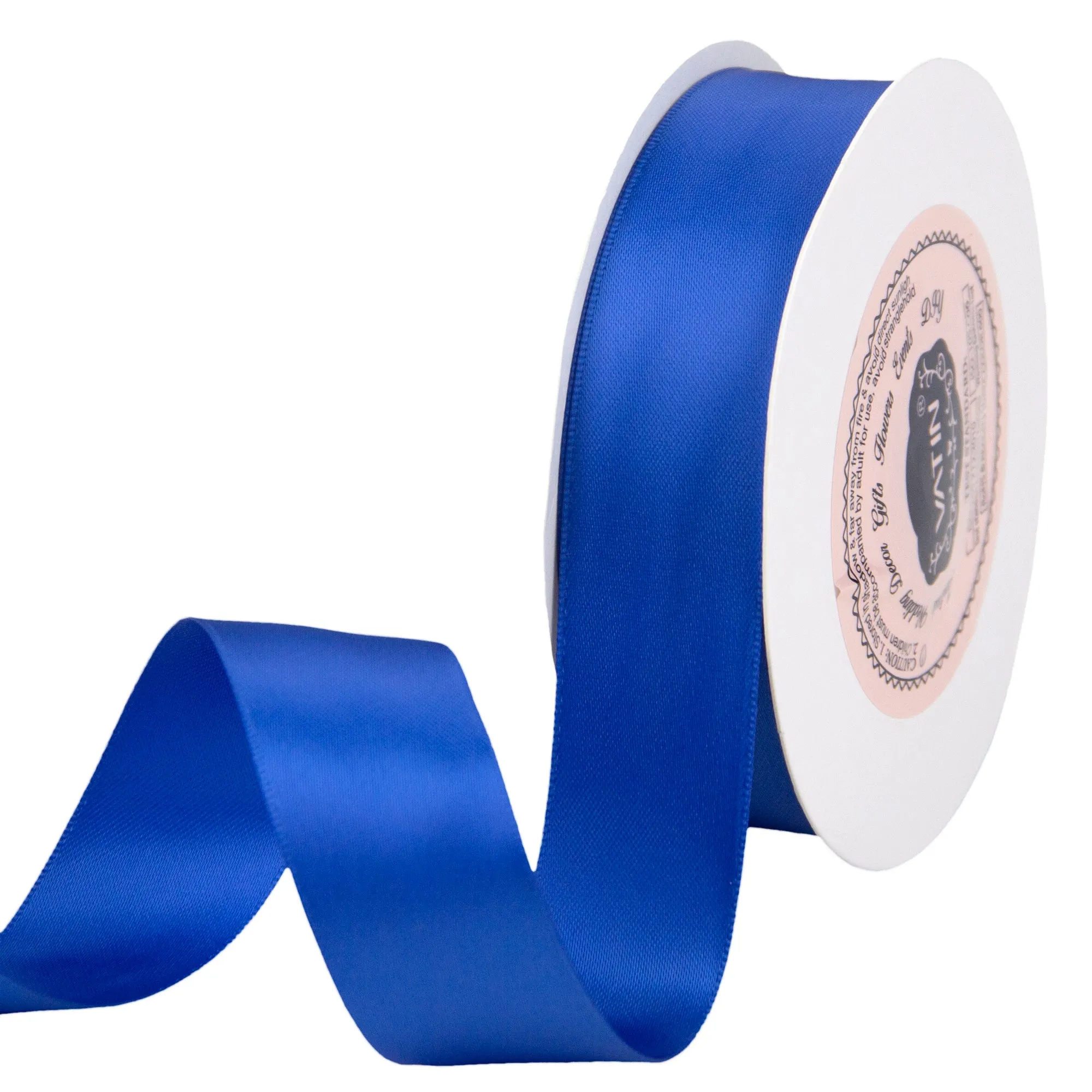 VATIN 1 inch Double Faced Polyester Satin Ribbon - 25 Yard Spool, Perfect for Wedding, Wreath, Baby Shower,Packing and Other Projects