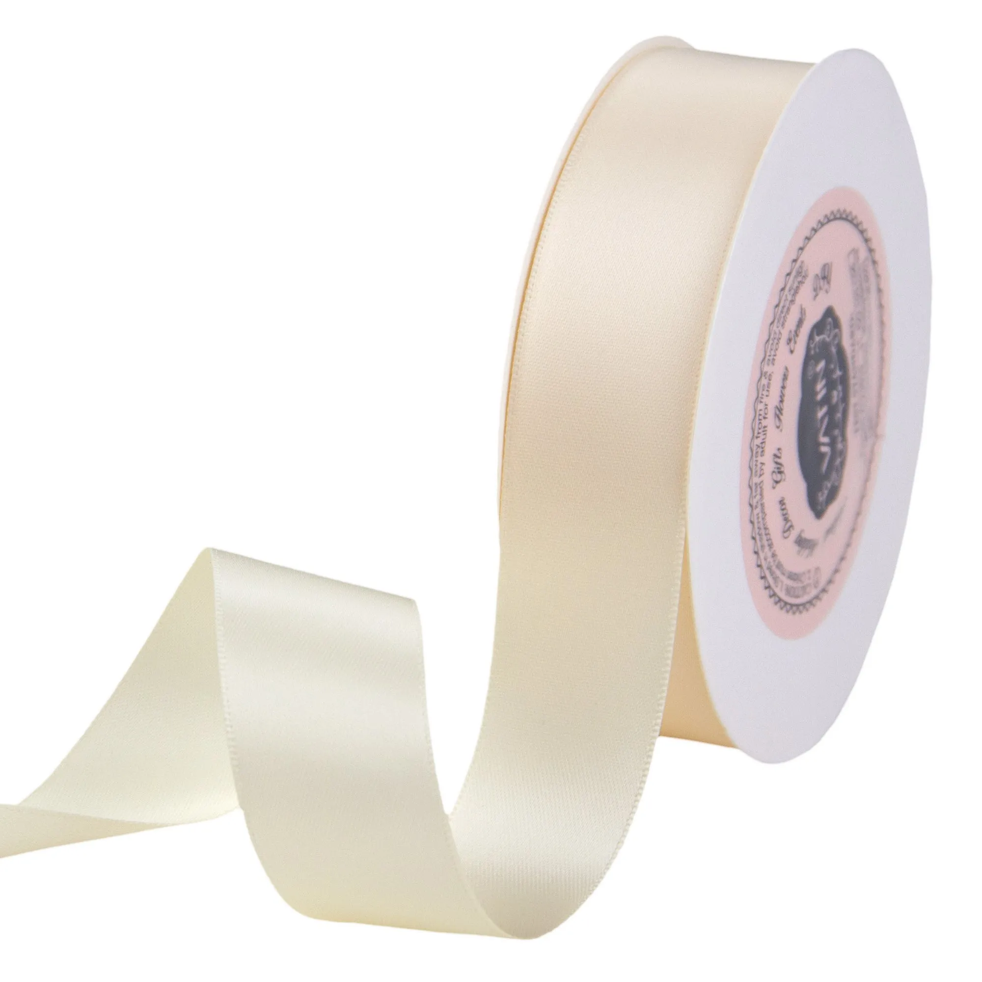 VATIN 1 inch Double Faced Polyester Satin Ribbon - 25 Yard Spool, Perfect for Wedding, Wreath, Baby Shower,Packing and Other Projects