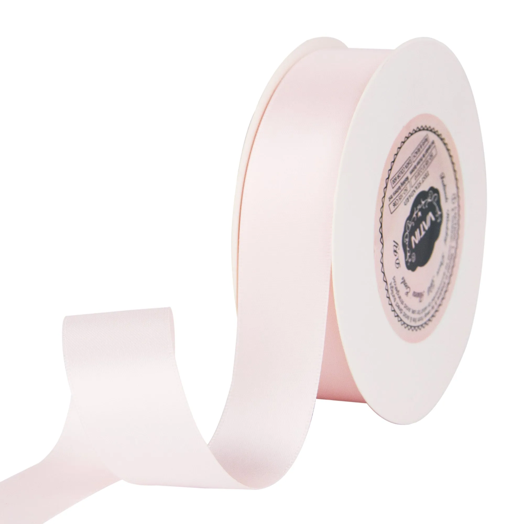 VATIN 1 inch Double Faced Polyester Satin Ribbon - 25 Yard Spool, Perfect for Wedding, Wreath, Baby Shower,Packing and Other Projects