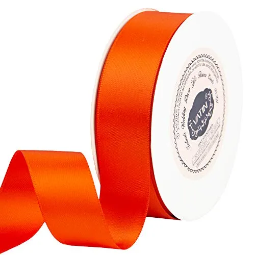 VATIN 1 inch Double Faced Polyester Satin Ribbon - 25 Yard Spool, Perfect for Wedding, Wreath, Baby Shower,Packing and Other Projects