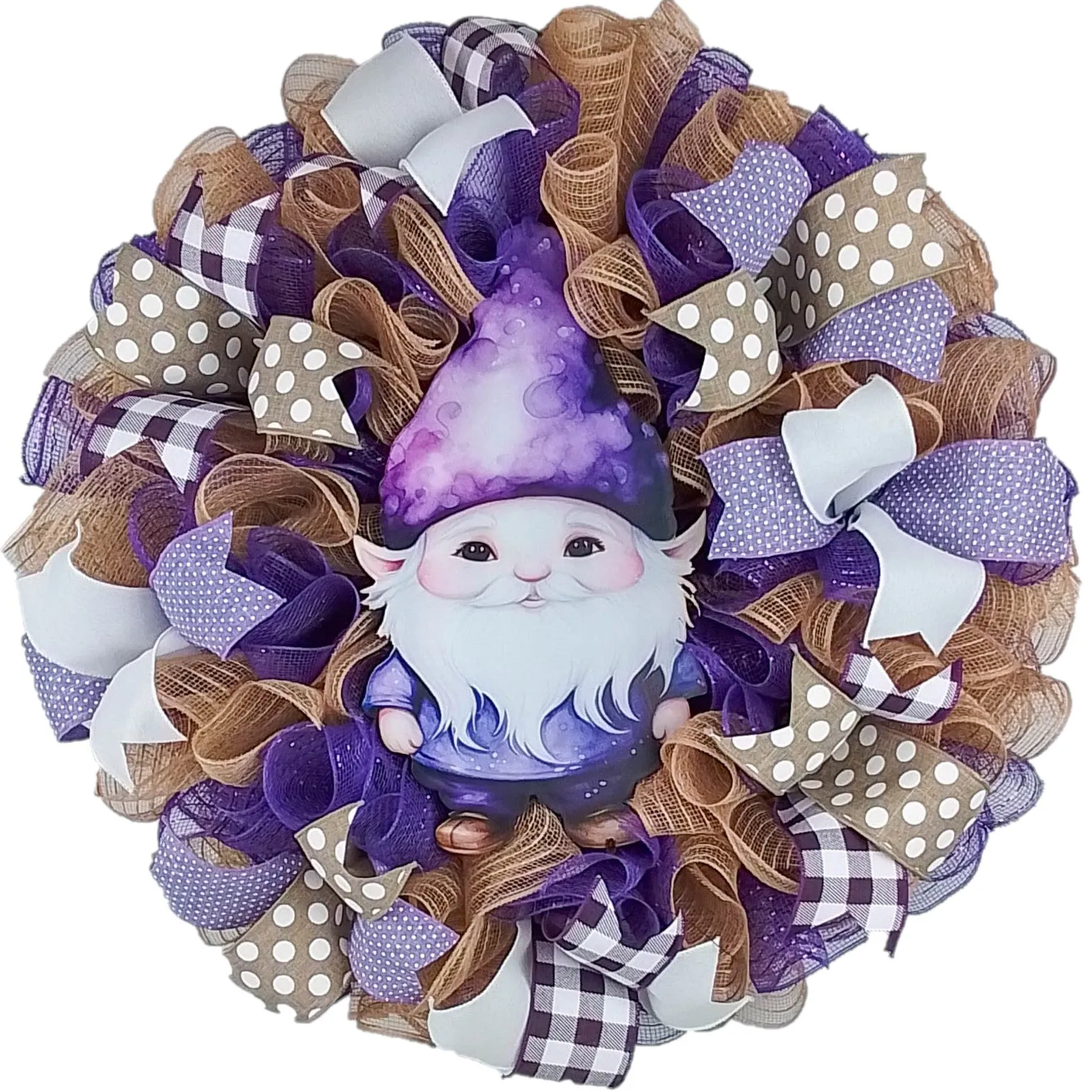 Whimsical Gnome Wreath, Festive Door Decor, Unique Holiday Gift